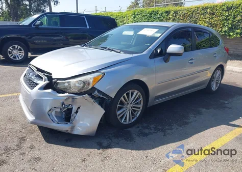 2012 Subaru Impreza 2.0I Premium из США, поврежденный, VIN JF1GPAD64CH215617